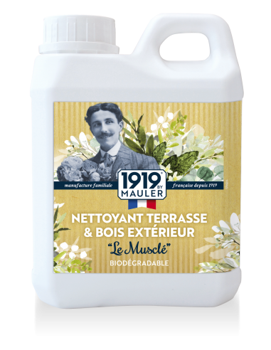 Nettoyant pour terrasse composite 1919 BY MAULER, présentation du pot Le Terrier Blanc